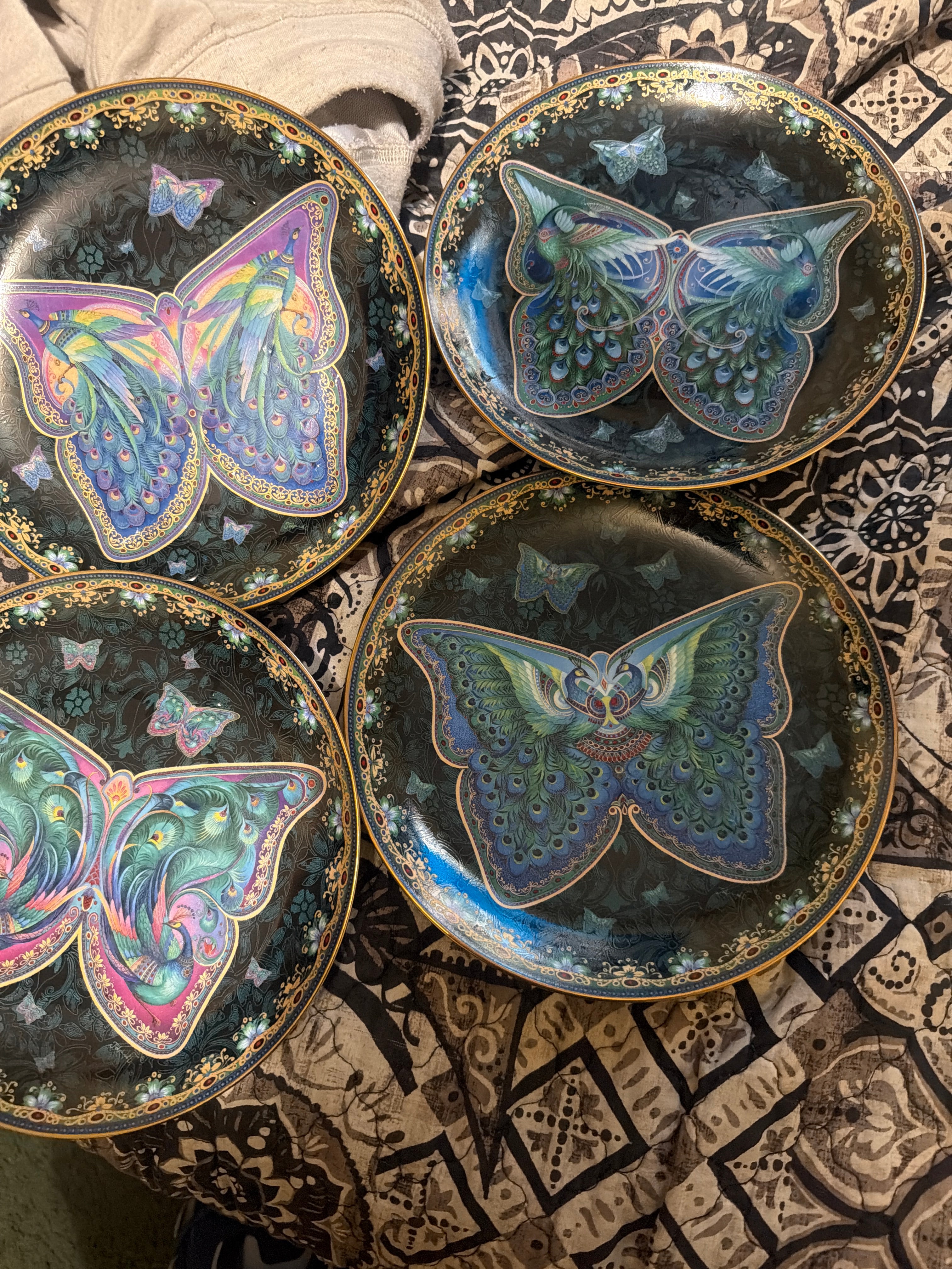 Bradford exchange  enchanted wings  set
